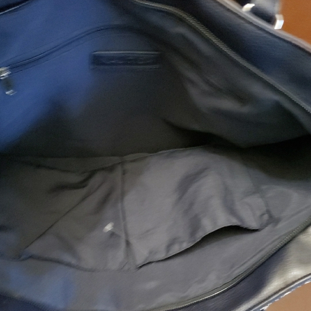 Nautica Blue and White Logo Stripe Tote Bag - Picture 7 of 9
